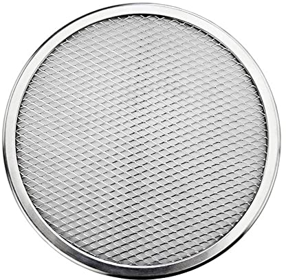 Piatti Pizza Schermo for pizza antiaderente Teglia da forno Rete metallica Nuova rete metallica in alluminio senza cuciture Utensili da cucina for pizza Pizza 6-22 pollici Piatti Per Pizza(Color:17 in