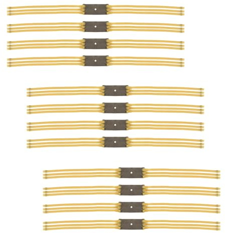 CONNECTION Lance-Pierre Bandes 12 PCS Fronde Caoutchouc 34 x 2.5 cm Slingshot Bande Élastique Lance Pierre Chasse Élastique de Fronde de Chasse pour Les Chasse et de tir à la Cible(Jaune)
