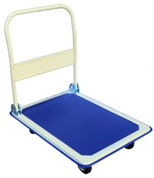 Carro de plataforma plegable 300 kg – Robusto transportador de acero con superficie antideslizante