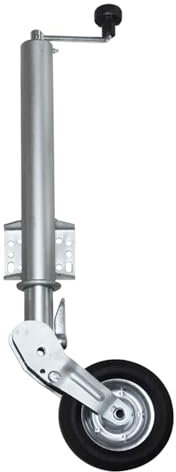 HEYOUTH Stützrad Anhänger,Stützräder 500KG Stützlast,Automatik Stützrad 60mm Klappbar,Anhänger Trailer Rad 200x50mm,Schwerlast Stützrad,für Trailer und PKW Anhänger,Robustes und Verstellbares Stützrad