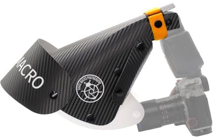 Difusor de flash macro ZTIANFOTO Guage tamaño pequeño II, capucha de lente en forma de herradura compacta para lentes de 60mm, difusor de flash Softbox para insectos, flores y tomas detalladas