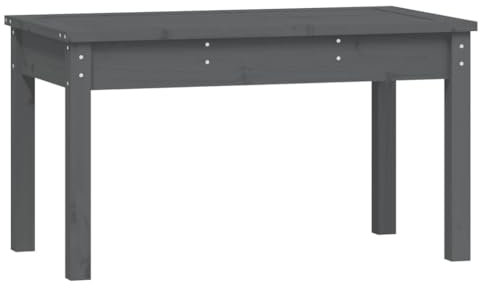 ULUYYUC Küchenbank Balkonbank Kleiner Balkon Sitzbank Garten Garden Bench - Gartenbank Grau 80x44x45 cm Massivholz Kiefer für Terrasse Garten Balkon Innenhof