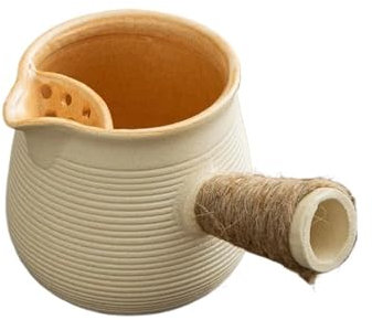 AOEGBY Small Milk Pot Kitchen Small Boiling Pot Boiling Milk Can Ceramic Pots And Jars Household Accessories Outdoors Appliances Cookware Milk Pot(700ML-A)