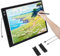 VEVOR Tablette lumineuse LED A2, table lumineuse dessin avec 6 niveaux luminosité réglable, tableau dessin rechargeable pour traçage, pour peinture diamant, animation, croquis, pochoir, artistes, noir