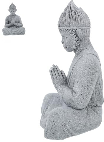BESPORTBLE Mini Figurine Bouddha Pierre pour Décoration De Jardin Et Statue pour Aquarium Et Aménagement Extérieur