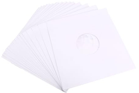Sirxlevcy Protettiva per Lettore CD Antistatica Antipolvere in Carta da 20 Pollici con Copertina per Dischi in Vinile con Borsa Interna
