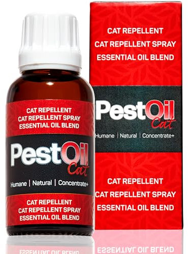 EFA International PestOil Cat, Make up to 12 litres of your own Cat repellent spray, Cat deterrent for gardens 30ml essential oil blend