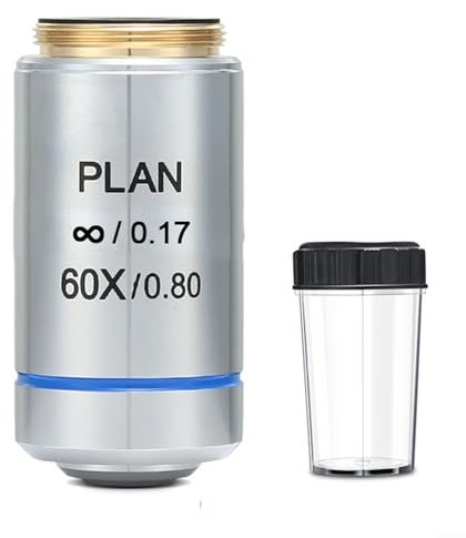 Obiettivo acromatico con ingrandimento 60X compatibile con microscopi composti standard
