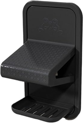 Nuytghr Shower Foot Rest - 21.5cm, No Drilling Wall Mounted Stool, Bathroom Step for Shaving and Washing, Pedestal with Tray Secure Grip, Adjustable Balance Support, for Home Hotel Apartment