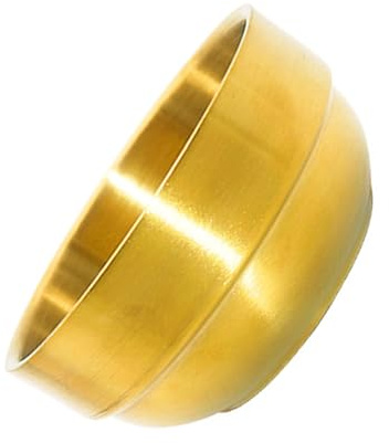 Mobestech Rasierbecher Eleganter für Herren aus Edelstahl mit Goldener Oberfläche zum Aufschäumen von Rasierseife und Gesichtreinigung Beim Nassrasieren