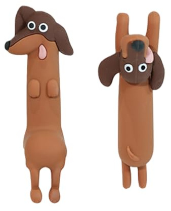 Oxxggkao Dackel Statue, Hundefiguren, Computer Monitor Dekorationen, kreative Hunde Dekorationen, Personalisieren Sie Autozubehör, Maskottchen, basteln Sie Sammelfiguren für Monitor Dekoration, Auto