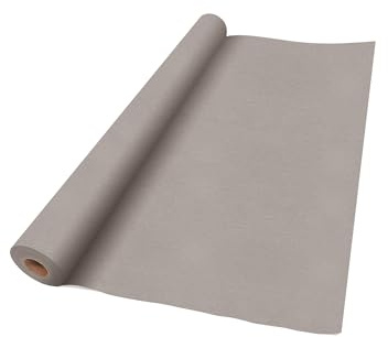 VelaHub Airlaid Tischdeckenrolle 1,2m x 24m, Hochwertige Einwegdecke, Stoffähnlich, Greige