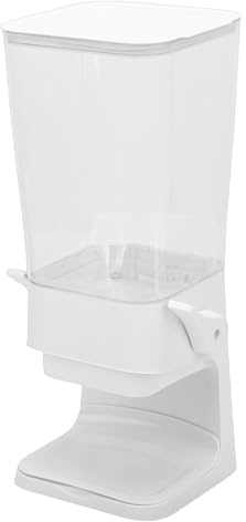 Hamwesh Dispensador de Cereales, Dispensador de Dulces de Nueces Ajustable de Gran Capacidad de 5,5 L, Contenedor de Almacenamiento de Alimentos Secos con Diseño Minimalista para Organización de
