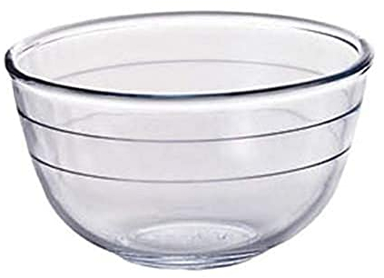 Ôcuisine Vidrio - Bol para Mezclas, 0,5 L, Color Transparente