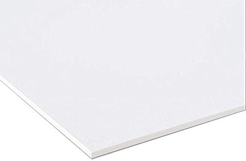 Forex Panneau en PVC blanc 3 mm Blanc 50 x 50 cm