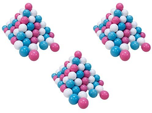 Knorrtoys 56741 – bollset ca Ø 6 cm 300 bollar rosa/kräm/ljusblå