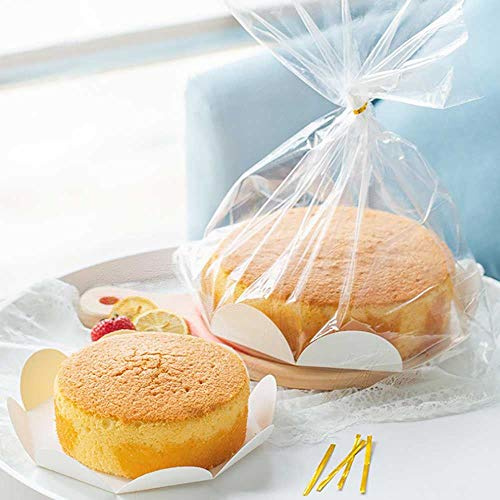 [8 Inch x10] XL Cellophane Bag with Base for Cakes - Cookie Carrier XL Box