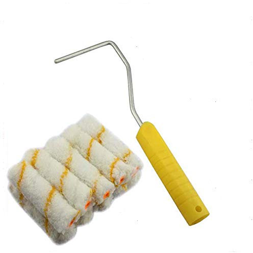 Farbroller Kit Renovierungsset Mini Schaumrolle mit 10 Farbwalzen für für Home Wand Decke Dekoration Multifunktions Flachpinsel Set