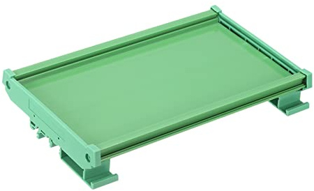 sourcing map PCB DIN Schienenmontage Träger Leiterplattenmontage Halter 100x180mm Grün