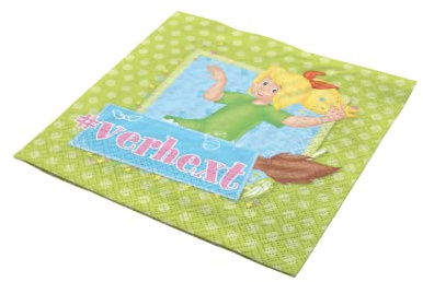 Party Factory `Bibi Blocksberg´ 20 Papier Servietten, 33x33cm, bunt, 3-lagig, Einwegservietten für Kindergeburtstag oder Mottoparty | 20 Stück, bunt, 3-lagig, Einwegservietten für Kindergeburtstag oder Mottoparty