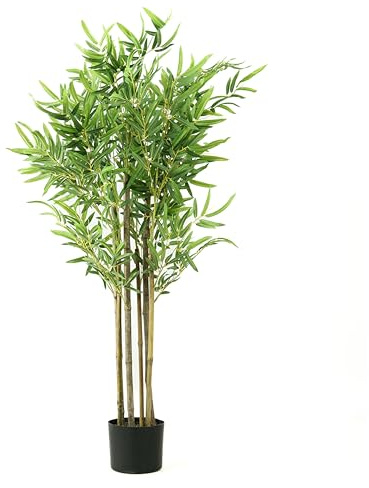 Valyria Home - Planta Artificial Bambú - Tamaño 180 cm - Planta de Plastico Grande - Cañas Realistas y Exóticas - Planta Artificial Realista Decorativa - Ideal para la Decoración del Hogar y Oficina