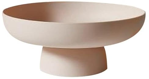 KLOVA Frutero redondo de drenaje, moderno cuenco de frutas en la cocina, estilo moderno, material cerámico, capacidad grande