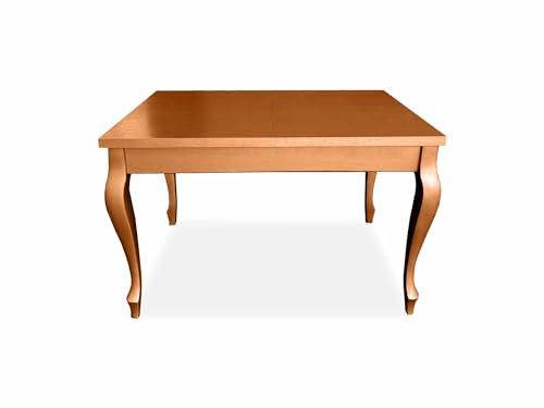 Ares Meble Alan Esstisch Ausziehbar aus Buchenholz - Esszimmertisch Ausziehbar - Esstisch 12 Personen - Holztisch Esszimmer - Ausziehbarer Esstisch Holz Massiv - Esstisch 200 x 100 + 2 x 50 cm - Braun