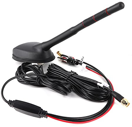 Headerbs DAB Active Antenna Universal Car DAB GPS FM Antenna Active Amplified Top Roof Mount Waterproof Dustproof