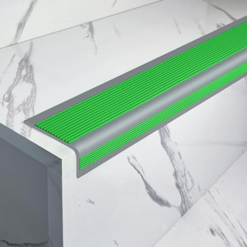 Treppenkantenprofil Treppenprofil L-Form PVC Treppenkantenprofil Vinyl-Anti-Rutsch-Treppenkante Eckenschutz PVC Kunststoff Eckenschutz Anti Selbstklebende Winkelprofil Breite Treppennasenkantenkante (