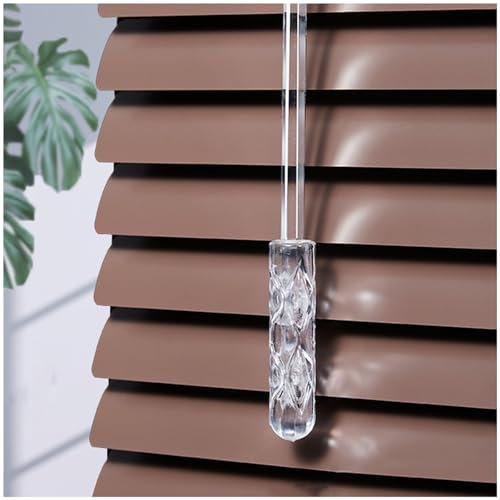Xrdbfd Horizontale Fenster Jalousien, 45/60/75/90/105/120cm Metall Venezianische Jalousie, Aluminium Jalousien Für Fenster Türen, Braune Venezianische Jalousette,WxH-80x100cm/31.5 * 39.4in