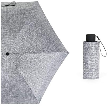 NTIYOU Folding Umbrella Umbrellas Mini Pocket Umbrella UV Small Umbrellas Portable 5 Folding 18cm Length Parasol Umbrella Portable