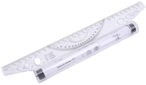 Plastmätning Av Rulllinjal, Multifunktionell Ritdesignlinjal, Ritning Parallell Rulllinjal, Ritrulllinjal Parallellglider för Mätning, Ritning, Kontor, Skola (30 cm)