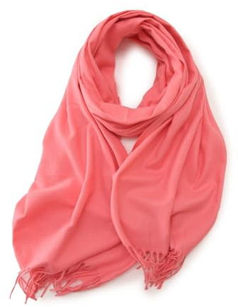 KARMA.DIEM Cashmere Merino Touch Halsduk – Supermjuk XXL 180×65 cm – Unisex – Elegant, Varm & Lätt – Perfekt som Present eller Accessoar – Färg: Rosa (Pink)