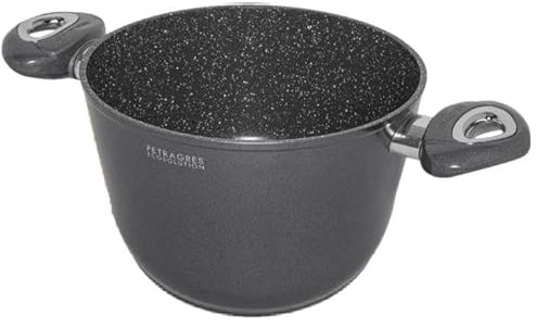 Aeternum, Petragres Ecosolution, Pentola Antiaderente, Diametro 20 cm, Full Induction, Adatto all'Induzione, Rivestimento PFAS FREE, Grigio scuro