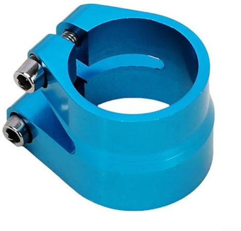 Alanmoship Fahrrad-Sattelklemme, Schnellspanner, Legierung, Sattelstützenklemmen, 31,8/34,9 mm, für Mountainbike, Rennrad, Klapprad, leicht, korrosionsbeständig, Blau