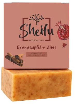 Sheifu Savon de douche naturel à l'aloe vera pour peaux grasses et impures, lutte contre les boutons et l'acné sans huile de palme, végétalien, durable, fait main, 125 g