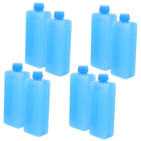 Blocs de Glace Réutilisables 8 Pièces en Pe Bleu pour Glacière