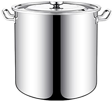 Ollas Grandes y Profundas de Acero Inoxidable para inducción, Cacerola, Olla para cocinar, diámetro 25 cm, Altura 25 cm (12 L), 6 tamaños (tamaño: 30 cm x 30 cm (25 L))