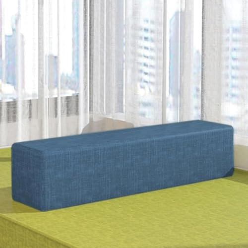 Bettlückenfüller, Matratzenkeil, 200 x 15 x 10 cm, blaue Wandlösung für Kopfteil, abnehmbarer Bezug, passend für Betten mit 120/150/180/200 cm, verhindert Lücken und Verrutschen
