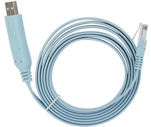 Wvxilyr 1,8M Cable de Consola usb a RJ45 para Conmutadores y Routers,Cable usb, rj45 to USB a Cable, Compatible para Windows, para Ingenieros de Redes y Administradores