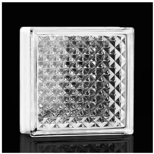 Zfmnoyev Bloques De Vidrio Translúcidos Cuadrados, Ladrillos De Cristal con Aislamiento Acústico Y Térmico, Utilizados En Mamparas De Restaurantes, Baños Y Otros Sectores De La Construcción(J)