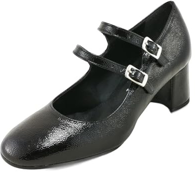 Cinzia Soft IC9117 003 - Décolleté Mary Jane con Tacco in Naplak Nero 38