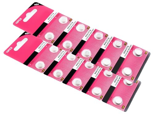 SHYYOULQE Lot de 20/10 piles bouton AG4 LR626 377A 177 pour montres, jouets, longue durée