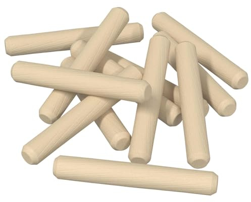 vidaXL Dowel in legno 12 pcs Marrone Ø8 x 50 mm Legno massello, Soggiorno, tasselli in legno, componenti in legno massiccio, bastoni in legno fai-da-te, creazione