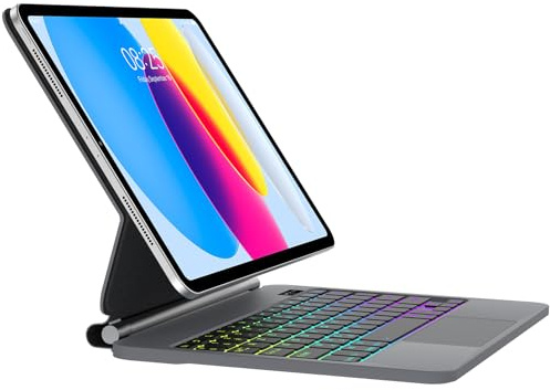 FOGARI Magic Keyboard para iPad A16 11 Generacion 2025/10 Generacion 2022 | Español Ñ Teclado Combo Touch Bluetooth Inalámbrico Magnético para iPad 11 Generacion A16 2025/10 Generacion 2022, Negro