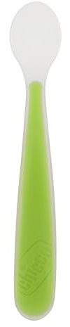 Chicco Cuillère Souple en Silicone Vert Pomme 6 mois+