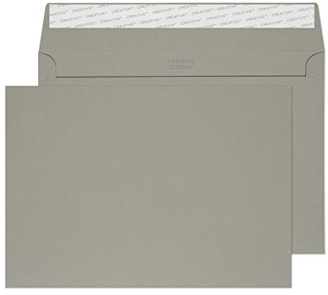 Creative Colour 45325 Farbige Briefumschläge Haftklebung Sturm Grau C5 162 x 229 mm 120g/m² | 25 Stück