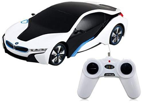 Rastar 48400 BMW I8 Remote Control Car, Black & White, Remote color may vary