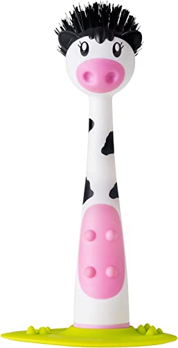 VIGAR 6101 Moo Brosse Vaisselle Plastique Blanc/Noir 10 x 6 x 25 cm