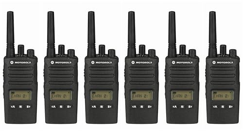6 Pack of Motorola RMU2080D Two Way Radio Walkie Talkies